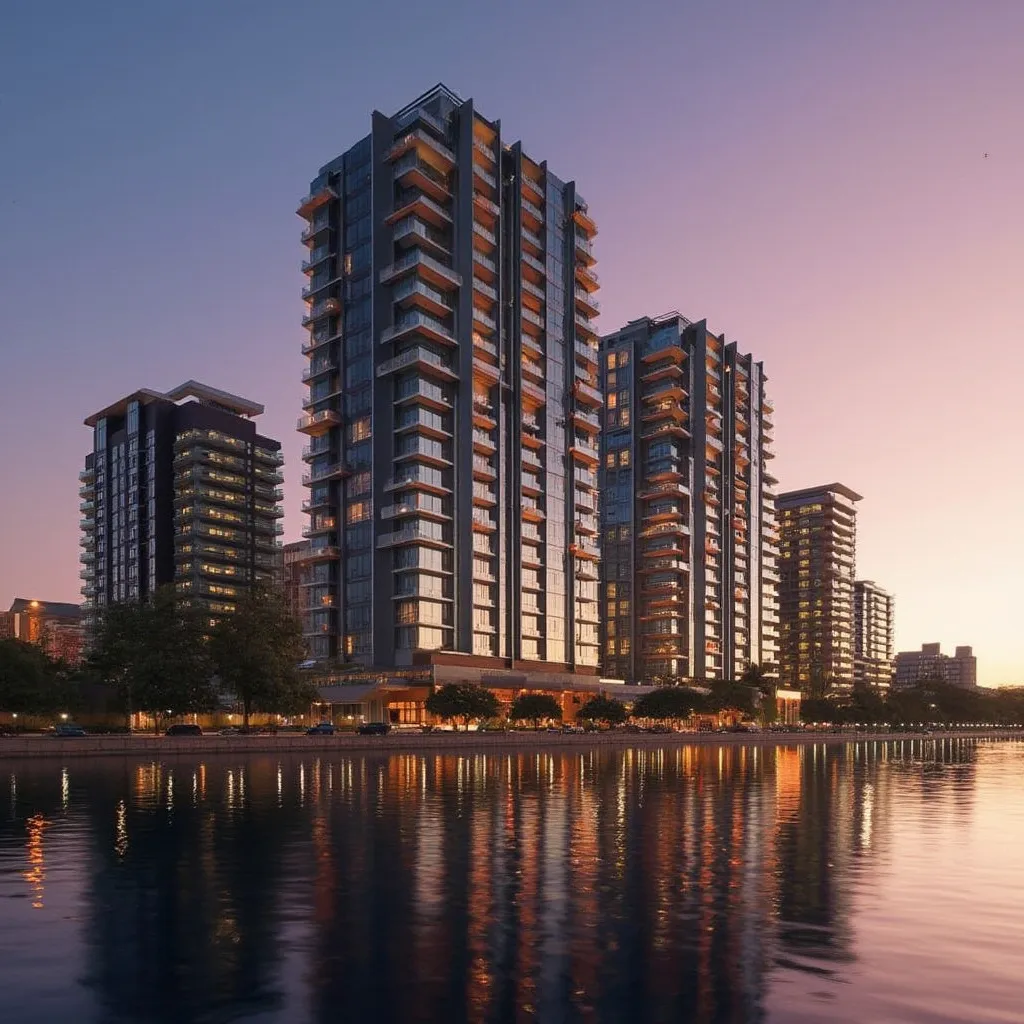 Edificio moderno en Puerto Madero